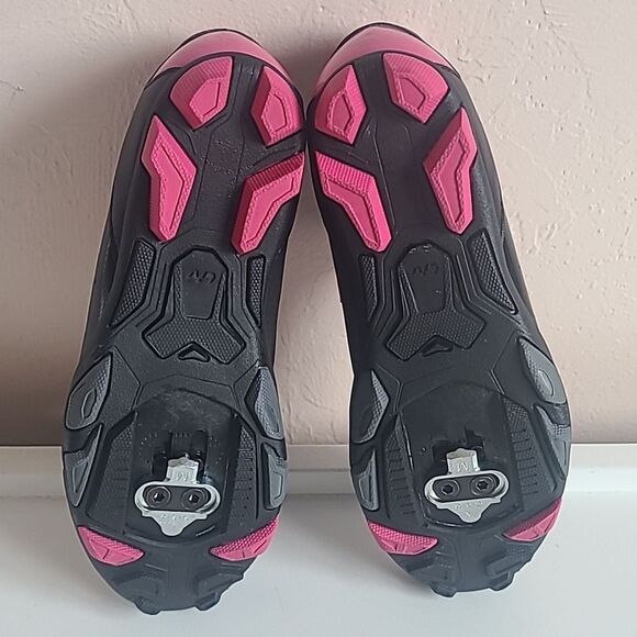 Giant Liv Fera Mountain Bike Cycling Shoes Black & Pink Size 37 - Picture 9 of 15